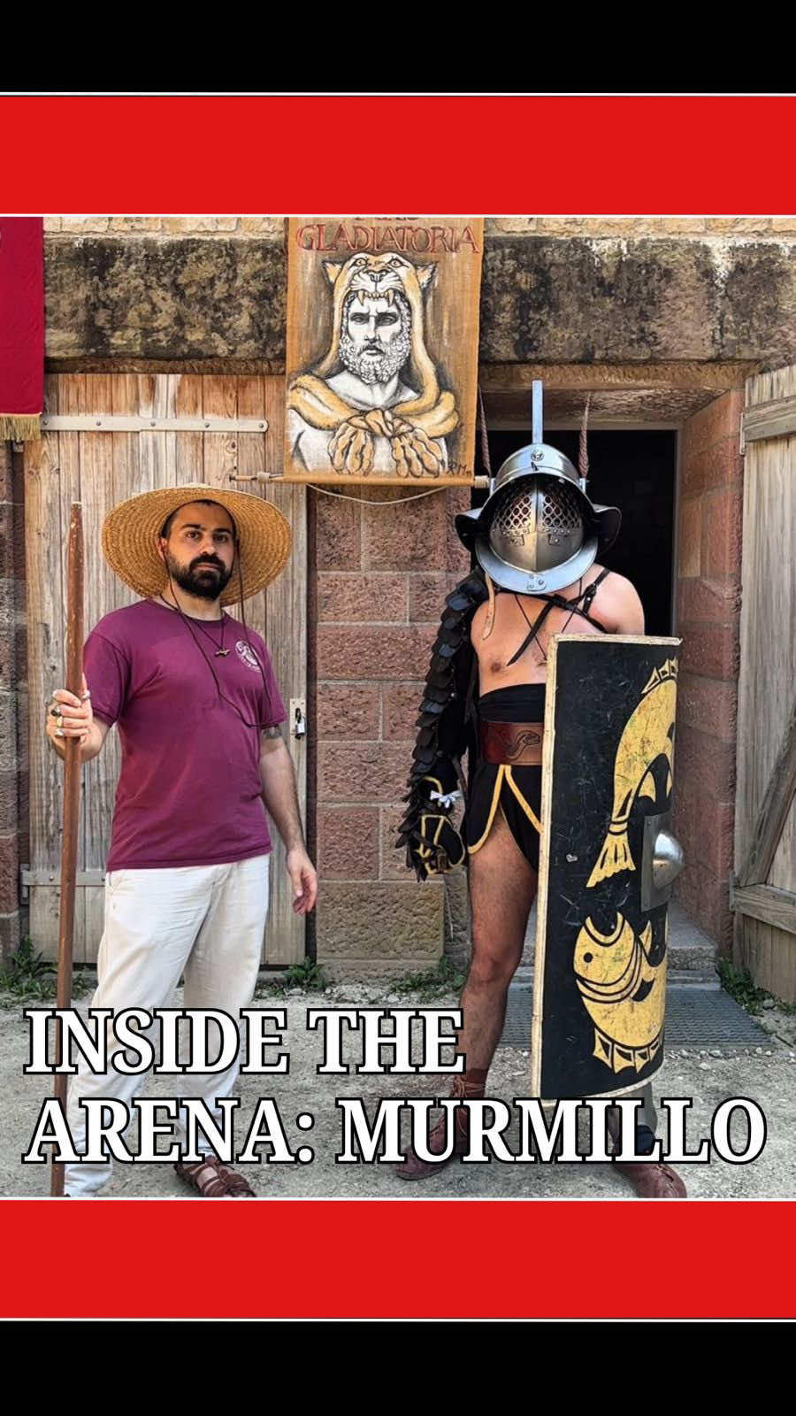 Heavy shield. Short sword. A crested helmet that could intimidate any opponent. In this short video, we introduce the Murmillo – one of the most iconic and heavily armored gladiators in ancient Rome. Armed with the large scutum and the deadly gladius, the Murmillo fought with strength, endurance, and tactical control of the arena. Every bout was a test of power, defense, and precision. 🎯 What would you choose: heavy armor and shield or speed and agility? 👇 Let us know in the comments & follow for more Roman gladiator content – brought to life through real gear and historical reenactment. #romanhistory #gladiator #murmillo #gladiatorreenactment #ancientrome              @Ludus Ars Gladiatoria 