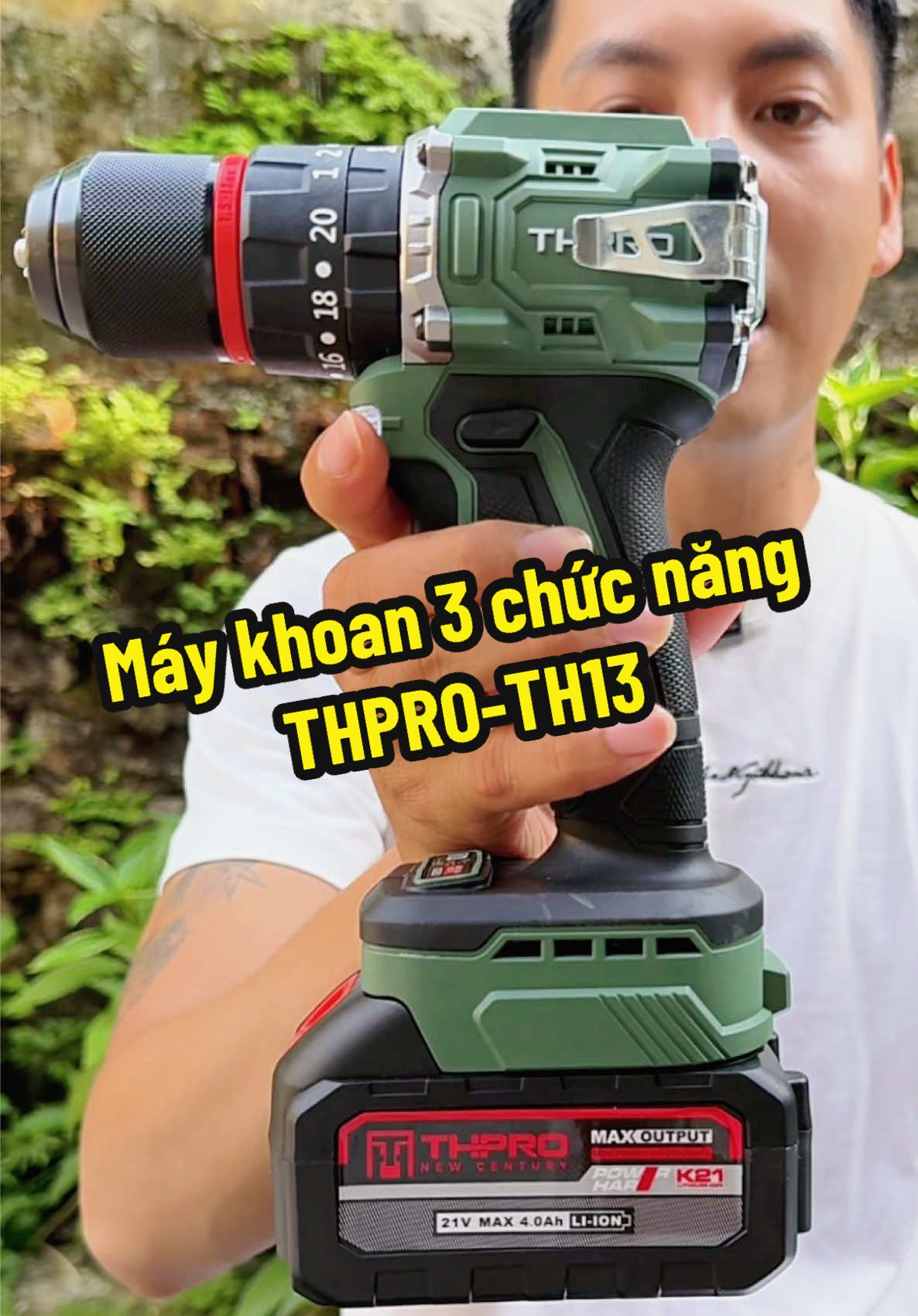 Máy khoan quốc dân THPRO-TH13. Đầu kẹp 13 ly , 3 chức năng ... Ưu đãi tốt ae tranh thủ săn #maykhoanpin #maykhoandien #thinhhanh #cuongkhomaysi 