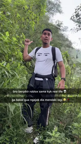 bro menyamakan mendaki gunung di roblox dengan di dunia nyata 😭💔