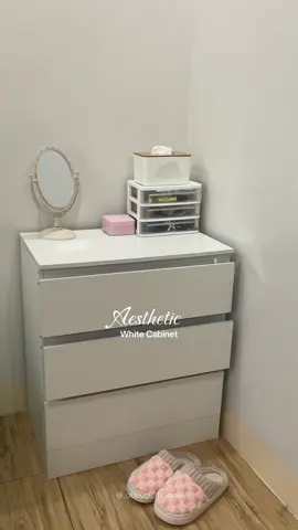 White Drawer ☁️ #whitedrawer #whitecabinet #roomorganizer 