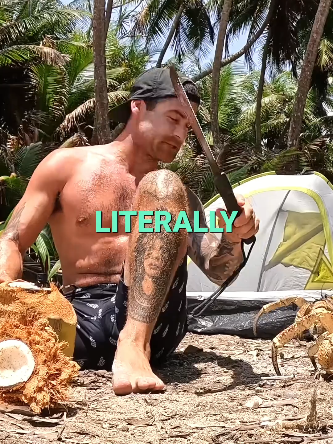 Coconut Crab Invasion_ CRAZY! They Came SO Fast!#Ocean #island #fyp #YBS #ocean #cooking #FYP #fishing #catchandcook #tuna #youngbloods #fish #survive #shark