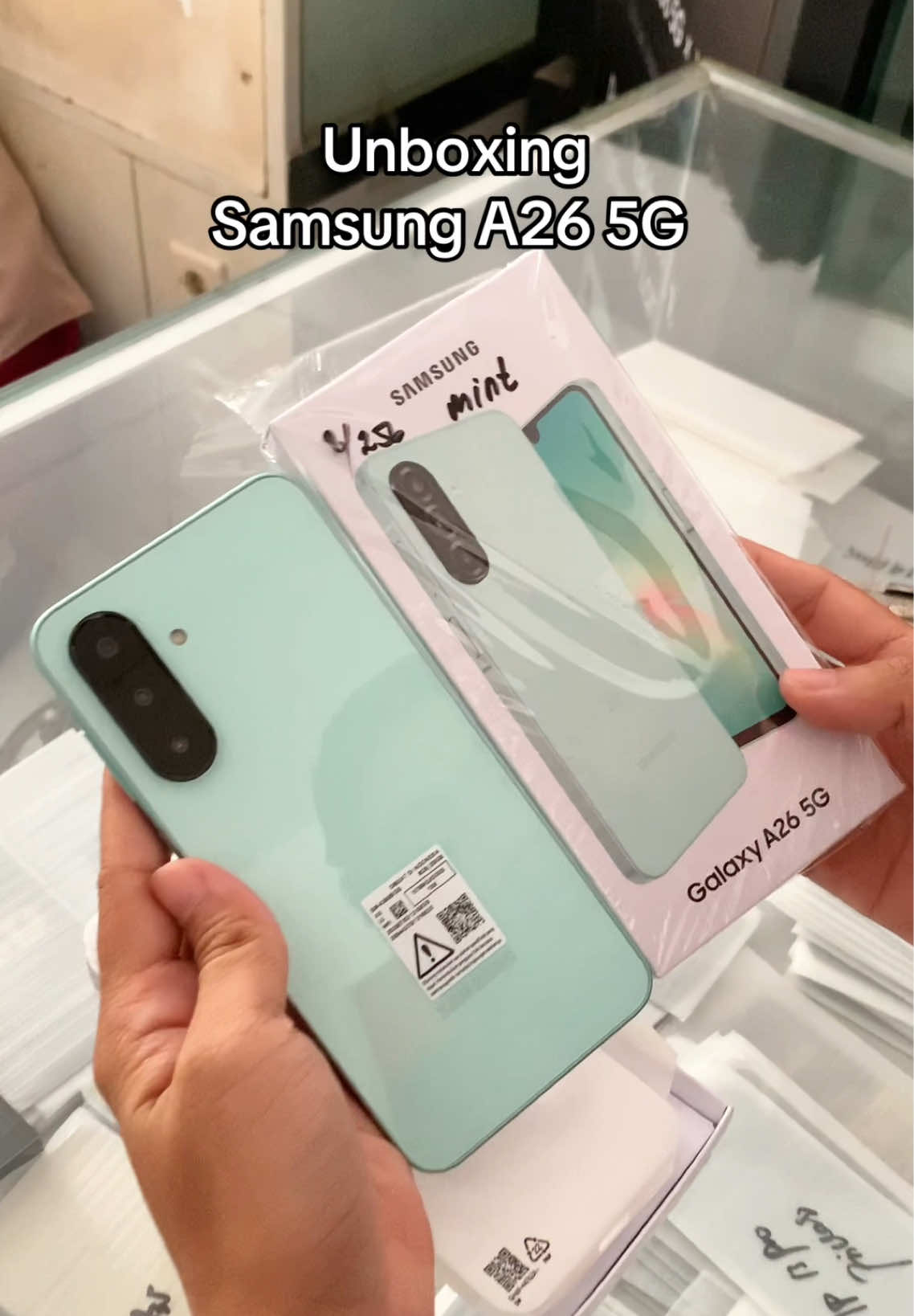 Samsung A26 5G warna Mint 🥰 #unboxingvideo #samsungA26 #samsunga265g #fyp #masukberanda 