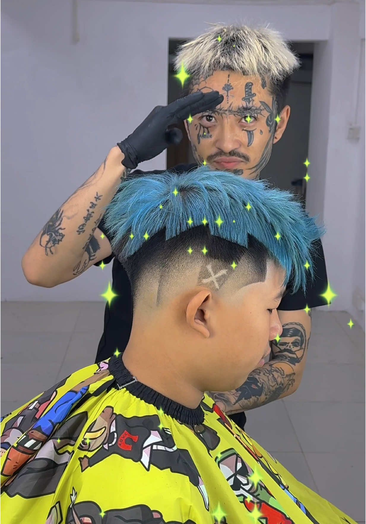 有灵魂的barber就是不断创新#barbershop #barber #男士发型 