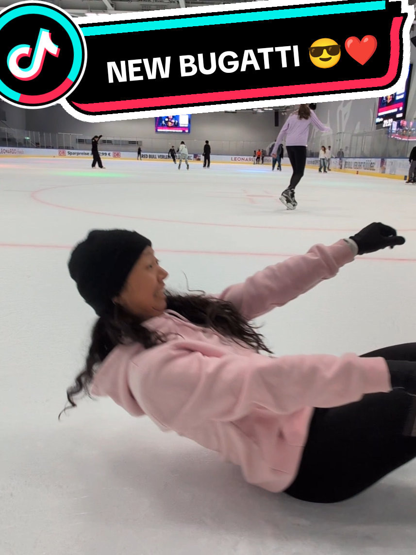 Our new Bugatti had a late start 🙄🤷🏻 #IceSkating #icefreestyle #skatingtricks #skate #newbugatti  @Ina Dequate ❤️