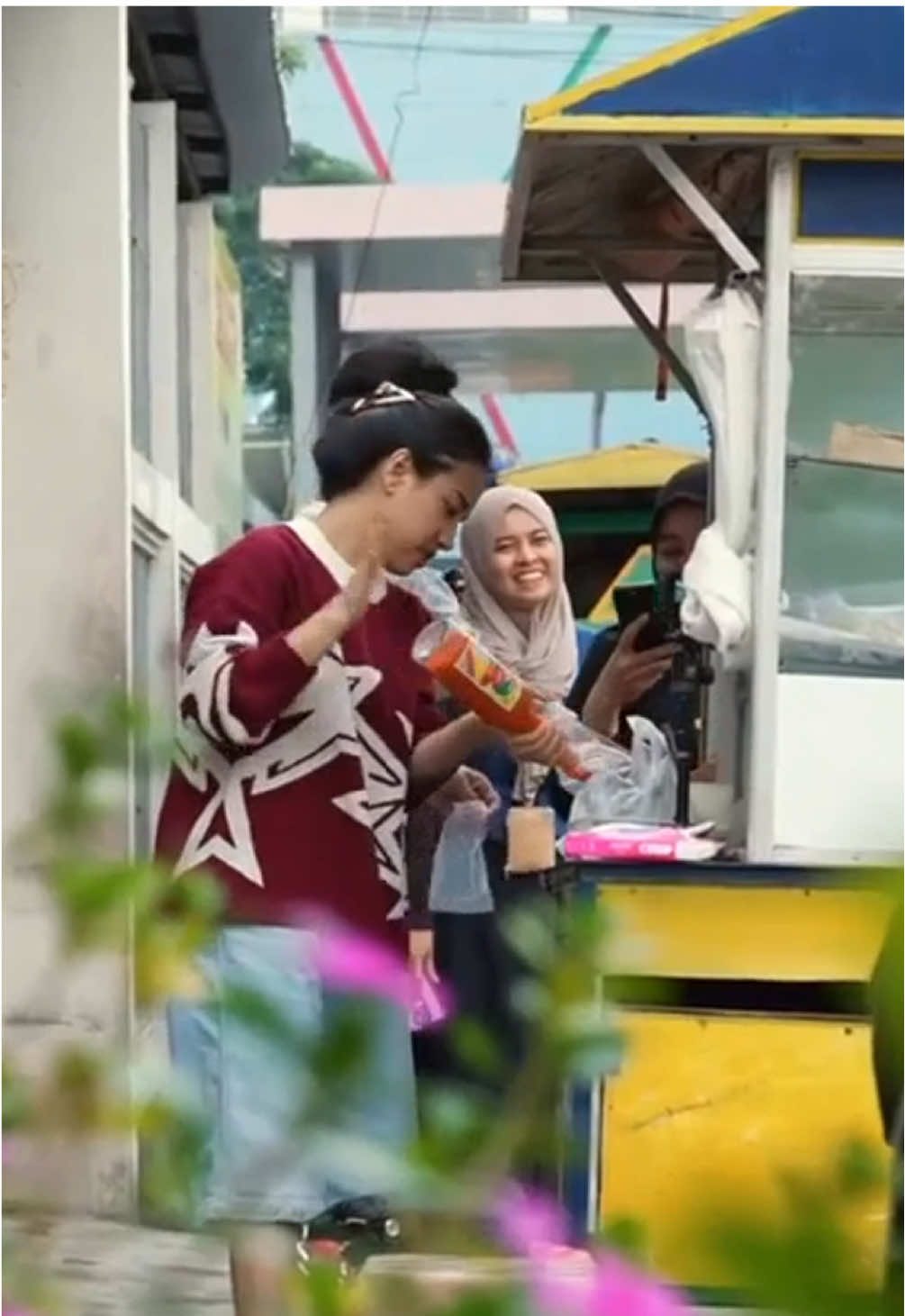 day 1 dagang bakso #aziariza 