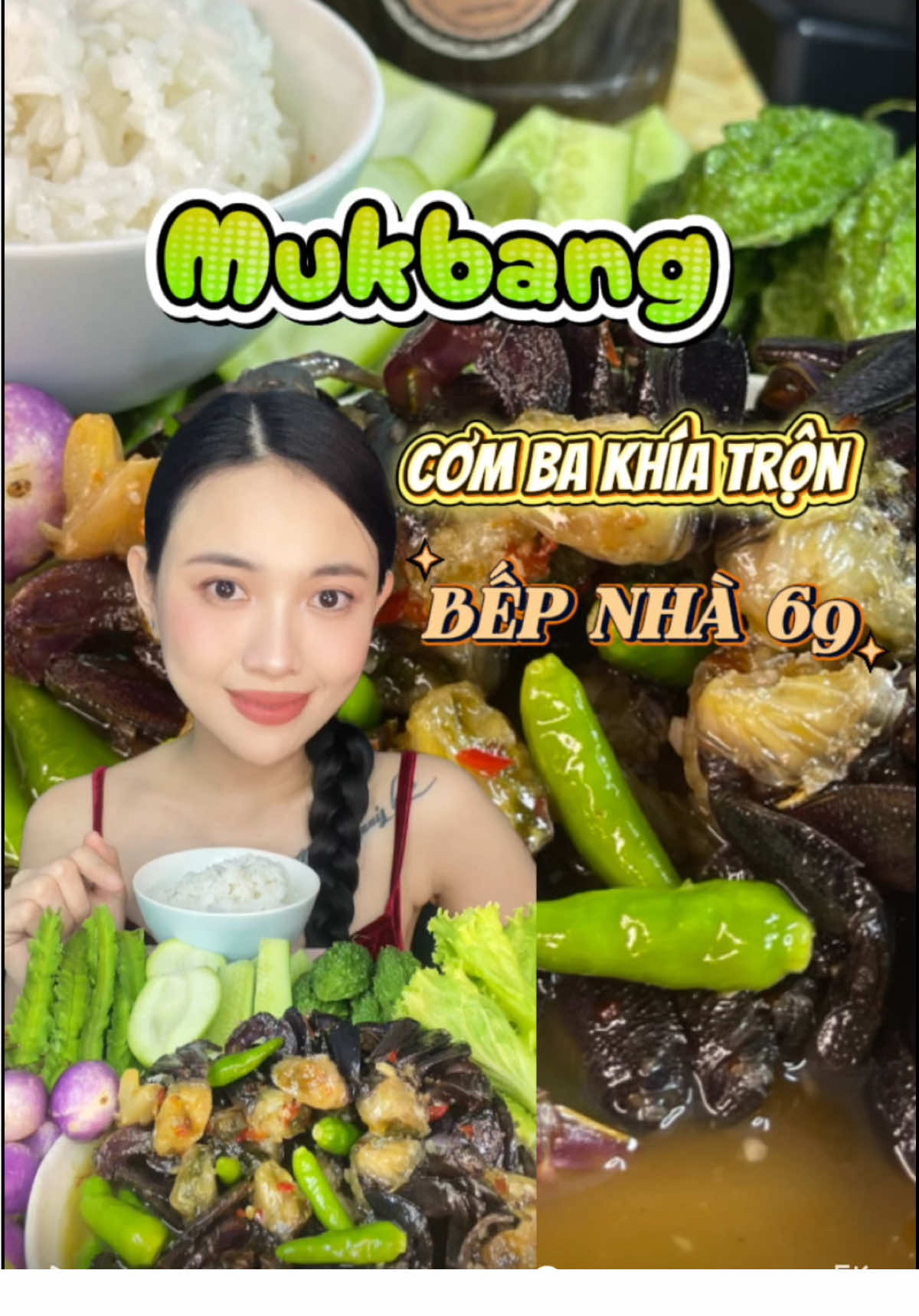 Ăn cơm cùng mắm ba khía với Thảo nhé #mukbang #cơmnhà #bakhia @Bếp Nhà 69 