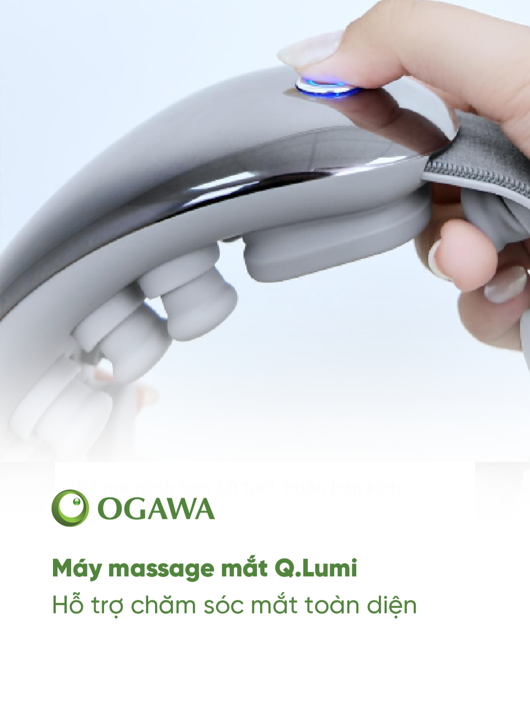 Máy massage mắt Q.Lumi của thương hiệu OGAWA hỗ trợ chăm sóc mắt toàn diện. #maymassage #ogawavietnam #massagemat #xuhuong #fyp #foryou #viral