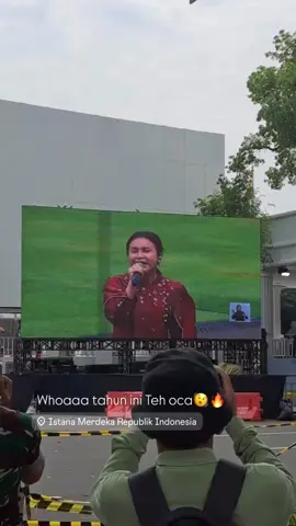 Ada teh oca di istana merdeka 🇮🇩 #rosa #pacujalur umenangis #tehoca #hutrike80 #harimerdeka #upacara17agustus #hutindonesia #