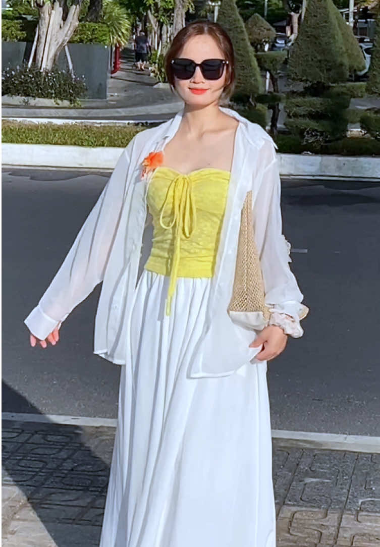 Áo sơ mi voan khoác ngoài #viral #aosomivoan #aosomikhoacngoai #aovoandibien #somidibien 