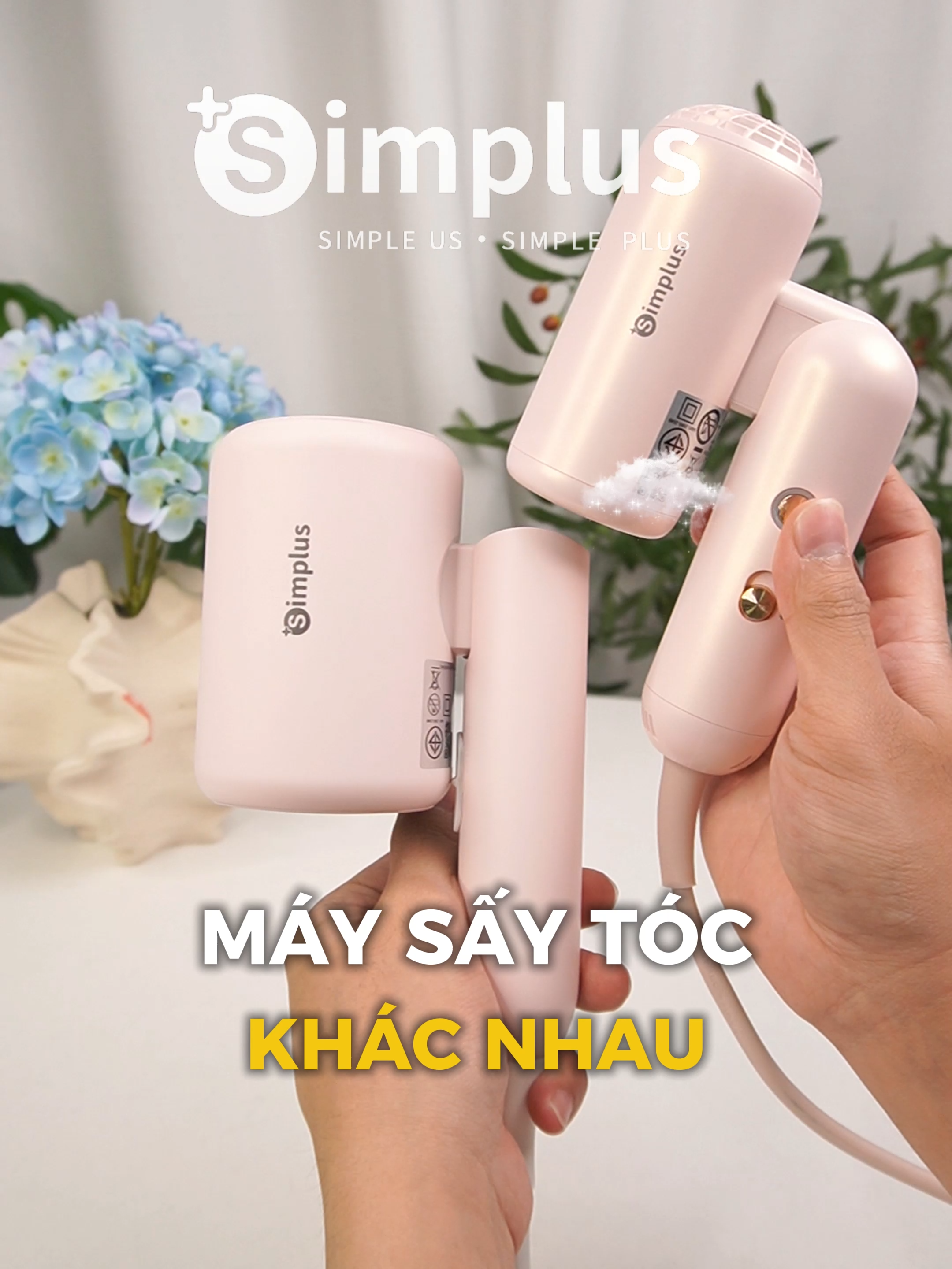 Em máy sấy tóc đời mới nhỏ gọn tiện lợi #simplus #simplusvn #simplusvietnam #maysaytoc #maysaytoc2chieu