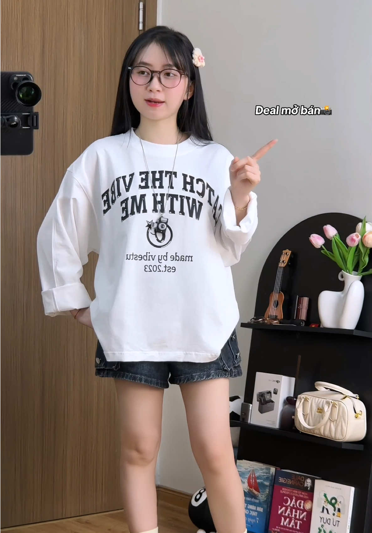 Áo boxy dài tay 📸 #xuhuong #outfit #meozbasic 