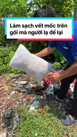 Làm sạch vết mốc trên gối mà người lạ để lại #lamsach #ongchuthichlamsach #drnatro #xuhuongtiktok #fyp 