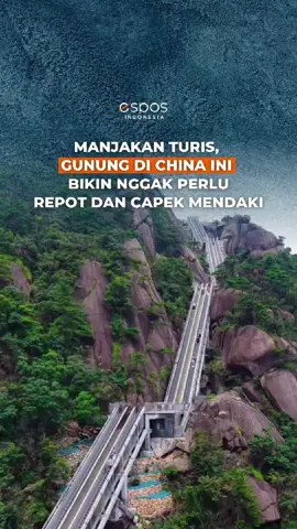 Wow! China bikin inovasi untuk memanjakan wisatawan yang ingin menggapai puncak gunung dengan mempersingkat perjalanan. Wisatawan kini bisa meluncur nyaman ke puncak setinggi 1.500 mdpl dengan eskalator.  Sebuah resort pegunungan di kota Jiangxi, China, menginvestasikan jutaan dolar Amerika Serikat (AS) untuk membangun eskalator raksasa yang memudahkan semua kalangan, termasuk lansia dan penyandang disabilitas, menikmati panorama hutan hijau, air terjun, dan situs budaya kuno Lingshan. Meski memanjakan wisatawan, inovasi ini tetap menuai pro kontra. Sebagian menyambut baik upaya ini namun sebagian menilai keberadaan eskalator justru menghilangkan esensi dari aktivitas pendakian gunung. #china #gunung #eskalator #wisatawan #jiangxi
