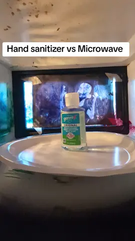 Hand sanitizer vs Microwave #Science #experiment #microwavemeltdown #relaxing 