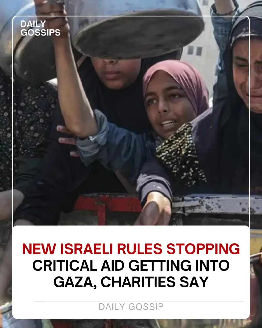 New Israeli rules stopping critical aid getting into Gaza, charities sayCharities have accused Israel of implementing new rules that are blocking critical humanitarian aid from entering Gaza. Aid groups warn the restrictions are worsening the humanitarian crisis, leaving civilians without essential food, medicine, and supplies as the conflict continues.#Israel #Gaza #BreakingNews #MiddleEast #HumanitarianCrisis 