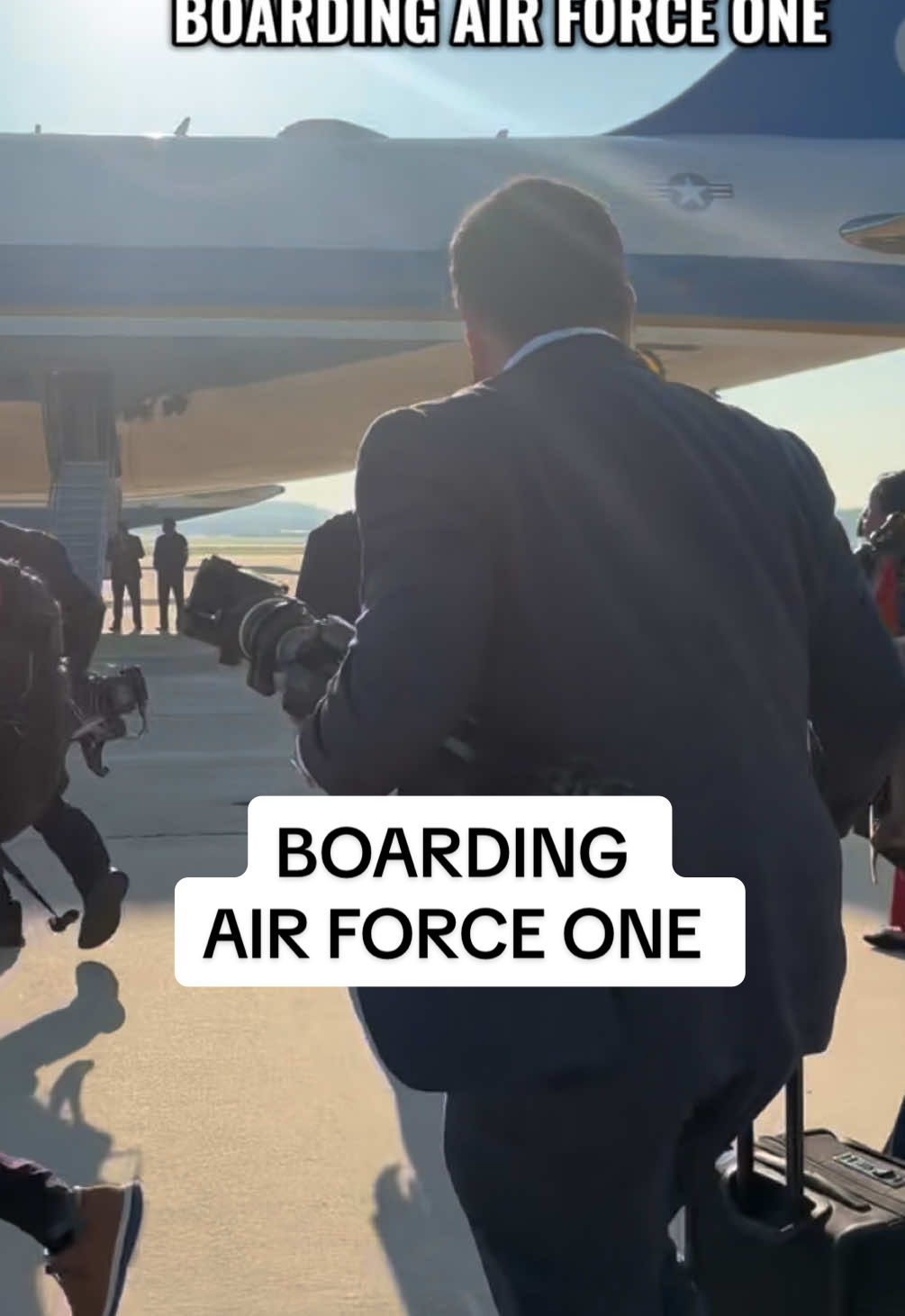Boarding Air Force One on the way to Alaska for the highly anticipated Trump-Putin summit. #foxnews #bretbaier #trump #news #breakingnews 