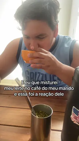 Dei meu leite pro meu marido tomar 😂🙂‍↔️  Ele amou 👀😂