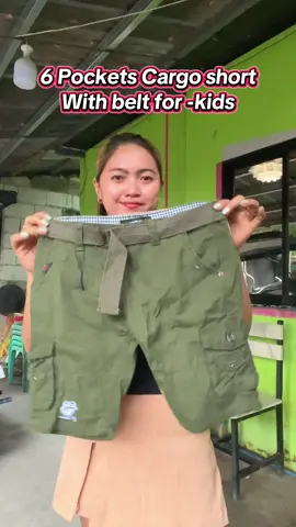 6pocket cargo shorts for kids perfect for ootd !#cargoshort #shorts #shortforkids #kidswear #kids 