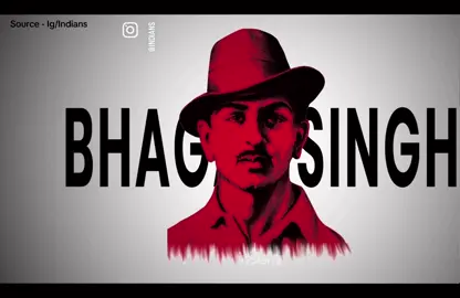 Bhagat Singh a voice that challenged fear, a heart that beat for freedom, and a soul forever woven into India's soil. Amar Rahe Shaheed Bhagat Singh. Credit - Ig/Indians #bhagatsingh #india #independenceday #jaihind #jaiho #
