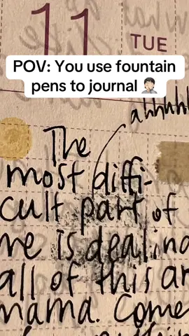 That pinky has a mind of its own sometimes, I swear! Anyone else smudging away in their books? 😩 #fountainpens #journaling #hobonichi #stationery #stationeryaddict 