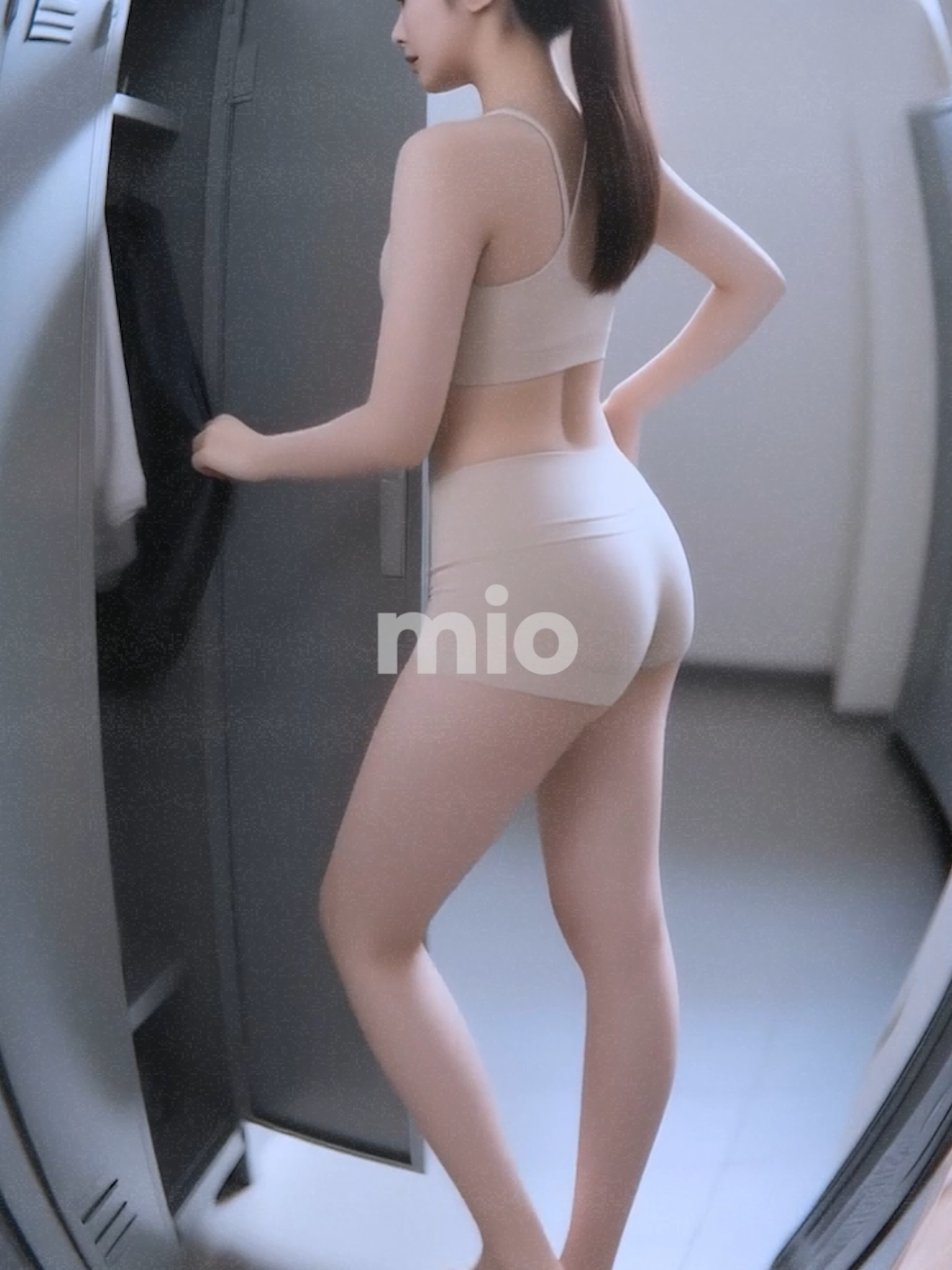 🔥탈의실에서 옷을 갈아 입고 있는 미오 📷 #운동 #모델 #헬스 #mio 