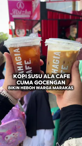 Kopi susu ala cafe cuma gocengan di Marakash Pondok Ungu Minimal belanja 35rb di alsizha fashion store gratis cafe latte  Buruan langsung di serbu yaaaa  @BahagiaCafe  📍Marakash Pondok Ungu Bekasi  #kulinerbekasihits #kulinerbekasi #bahagiacafe 