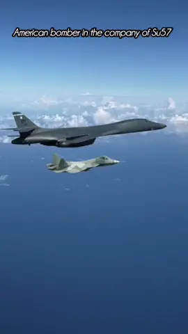 American bomber in the company of Su57 #american #bomber #su57 