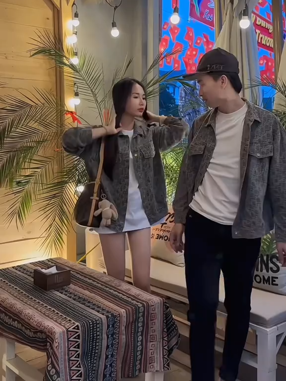 ao khoác jean đôi nam nữ sẵn taiwan ##taiwan🇹🇼