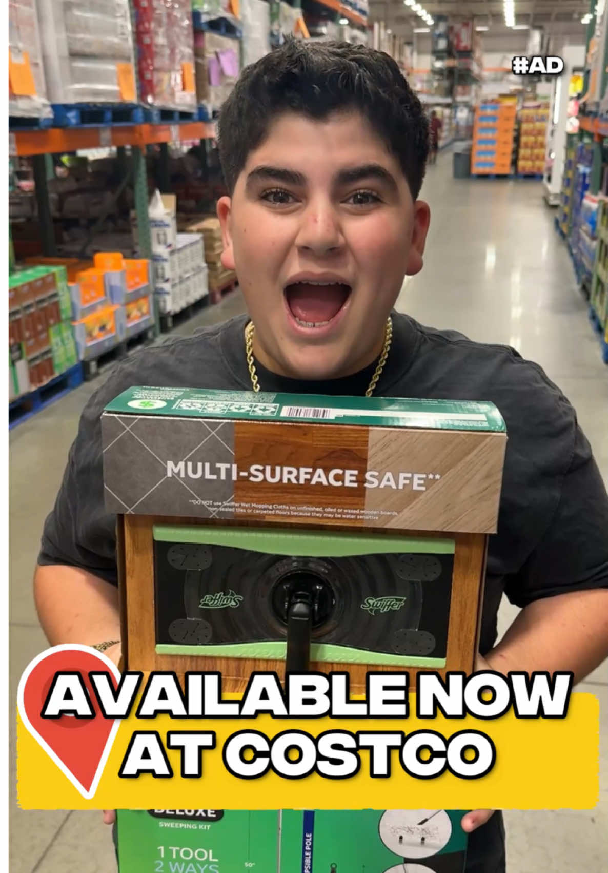 #AD #SwifferPartner The Swiffer Sweep + Mop Deluxe Brings The BOOM!💥 You can get yours now at Costco‼️ #CleanThatClicks @Swiffer @Costco Wholesale 