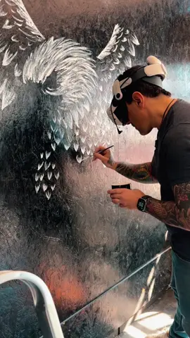 Mural 2.0  Pincel + VR #mural #vr #art #metaquest #stencil 