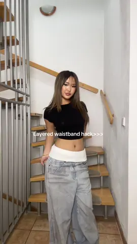 Save this hack for later 😍 #layering #fashioninspo #stylinghack #asiangirl #streetwear 