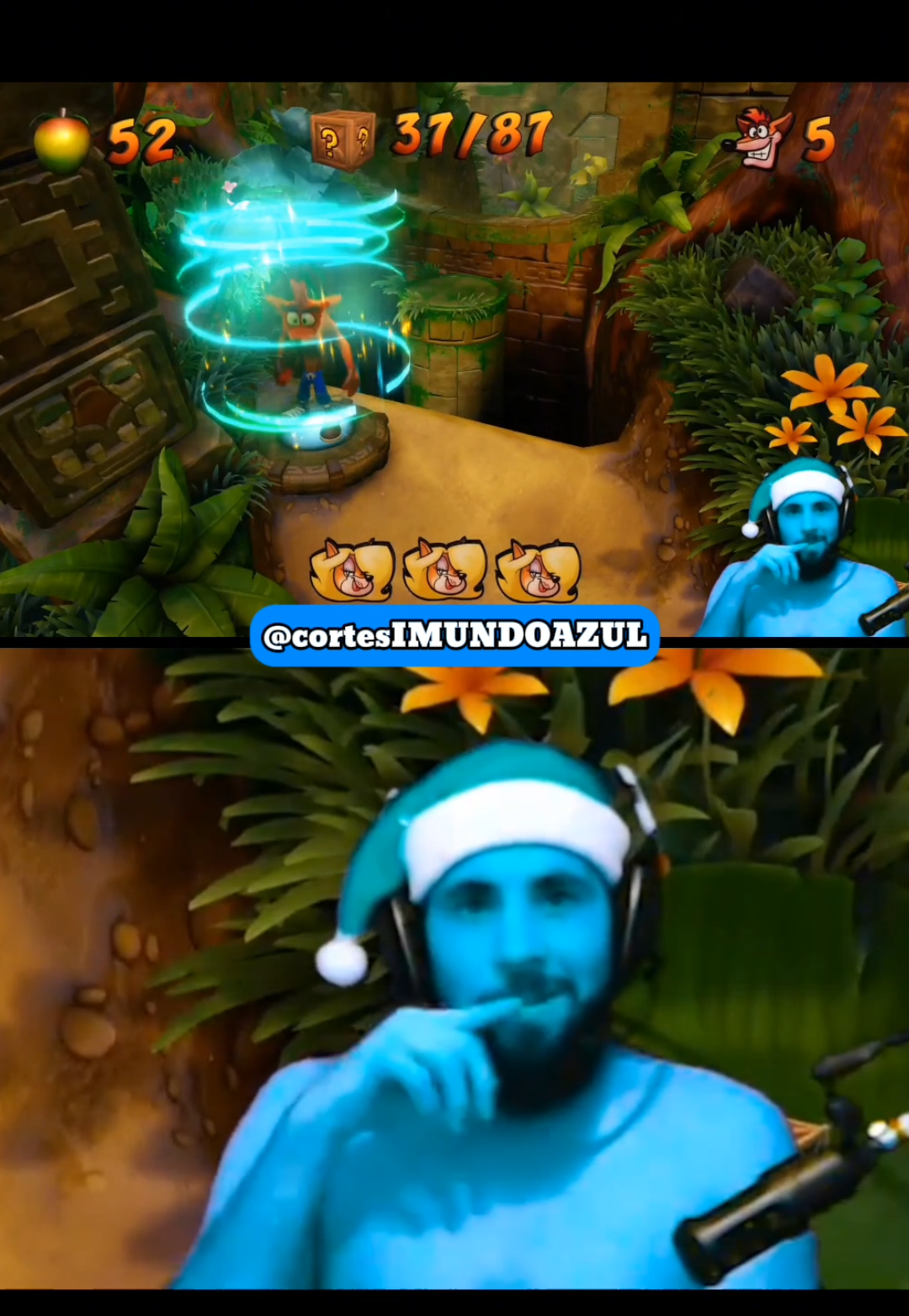 Essa fase Bônus é a pestee - SMZINHO CRASH BANDICOOT 😂🌀 PARTE 4 . . . #parte4 #smzinho #rage #game #crash 