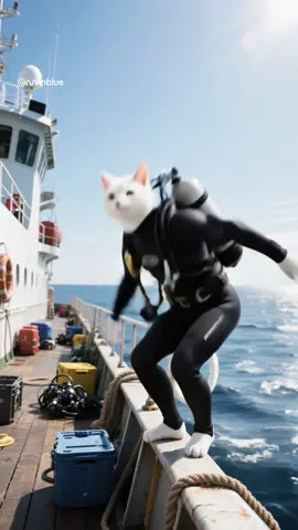 🙀🐳🏊‍♂️Deep Sea Mission Gone Wrong,Diver Trapped in a Whale’s Mouth  #petlover  #meow  #cats 