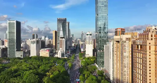 📍Shennan Avenue, Shenzhen, China｜Where Speed Meets Skyline 🇨🇳#fpy #china #shenzhen 