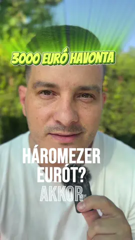 📱 Van bevételed, de többre vágysz? Ha van okostelefonod és hajlandó vagy építeni az életed a főállásod mellett, akkor keress meg! 🎯 Cél: havi 3000 euró 1 éven belül. Ha magadra ismertél a videóban, ne halogasd — lépj! #dailyricsi #magyartiktok #fyp #foryou #penz 