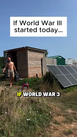 ⚠️ If World War III started today… ❓would you be able to survive?   Here’s 5 things we’re doing to prepare 👇 1️⃣ Get Land  Land is the foundation of independence.  Without access to land, you rely on someone else for everything.  You don’t need to own it.  But you do need to have access to it.  Because land makes everything else on this list possible. 2️⃣ Off-Grid Energy  We run multiple solar systems with a backup diesel generator and a 2500L diesel storage tank. No reliance on the grid. No vulnerability to blackouts. Just energy independence. 3️⃣ Private Water System  We drilled a 60m borehole and installed a 10,000L water storage tank The pump that fills the tank is powered by solar. And after that it gravity feeds the entire farm. Very resilient. Completely off-grid.   4️⃣ Food production  We produce:  🥛 Milk  🍳 Eggs 🐓 Chicken   🥓 Pork  🥕And Vegetables All On site. And we also run a herd of beef cows off site on a 100 acre farm.   We have multiple off-grid freezers on-site to store all the food.   Plus we have an on-grid backup storage facility nearby on an old dairy farm, which has multiple additional freezers.  We also bulk store non perishables:  🍯 Honey  🍚 Rice 🌾 Flour  🍝 Pasta  🍇 And Dried fruit 5️⃣ Likeminded People  This is what most people miss.  No one is gonna survive the 2030 agenda solo. True independence isn’t self-sufficiency.  It’s community sufficiency.  It takes a village. Thats why we have a core team of 5 families running our project Plus an extended community of over 60 families. 🚨 Now listen If you're serious about preparing for what’s coming...  Start with land.  Then energy, water, food, and people. 👉 And if you want help finding all 5... 🔗 Click the link in my bio 👥 And join the Wild Minds Network