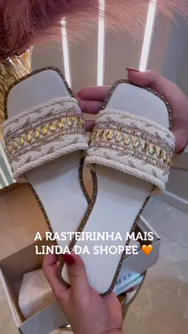 Apaixonada demais 😮‍💨✨ #shopee #recebidosshopee #rasteirinhas #bohochic #recebidos 