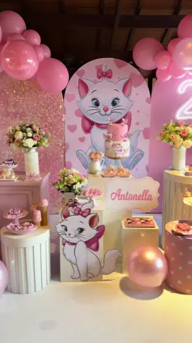 Gatinha Marie para a Antonella 💕  #festainfantil #decoracaofestainfantil #aniversarioinfantil 
