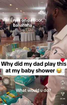 Was this father wrong or right? Then @ that baby shower in front both sides of the family, un uh, lol #babyshower #funnyvideos #idontowncopyrights #fyp