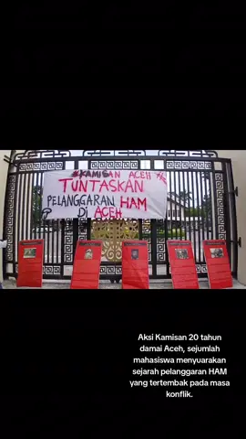 Aksi Kamisan 20 tahun damai Aceh, sejumlah mahasiswa menyuarakan sejarah pelanggaran HAM yang tertembak pada masa  konflik. #ham  #aksi  #mahasiswaakhir  #konflikaceh  #dom 