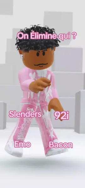 On élimine quoi comme style ? #Élimine #emo #slender #roblox #dance 92i bacon