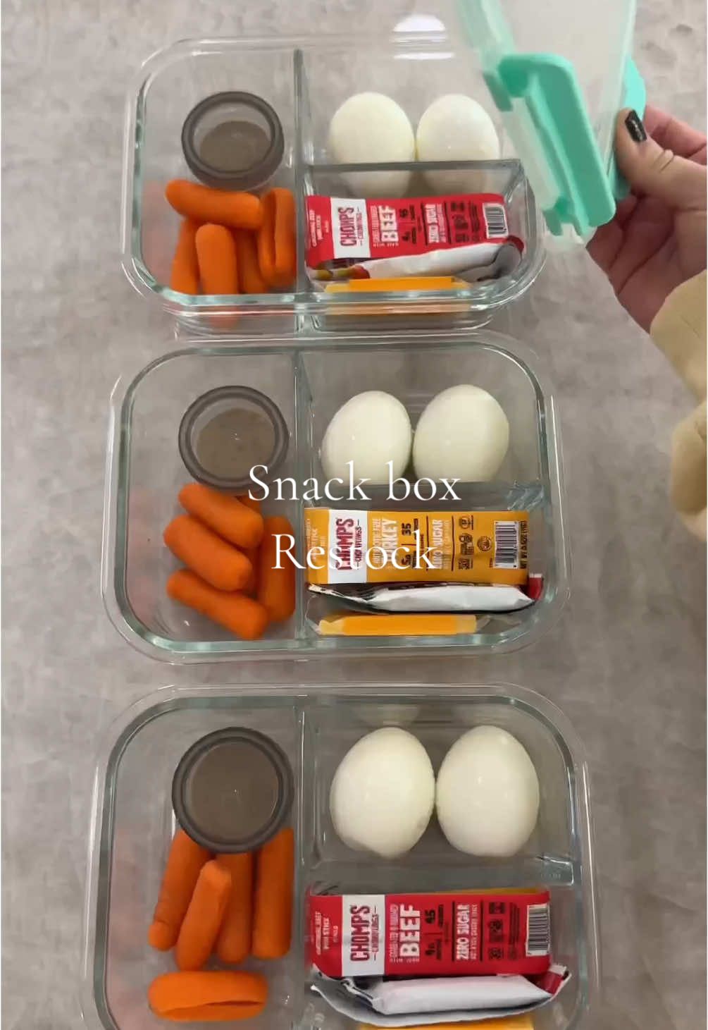 Restocking my adult lunchables 🥕🧀🥩🥚😋  #chompspartner #restocking #snackbox #snackideas #protein #lunchideas #lunchbox #asmr @Chomps 