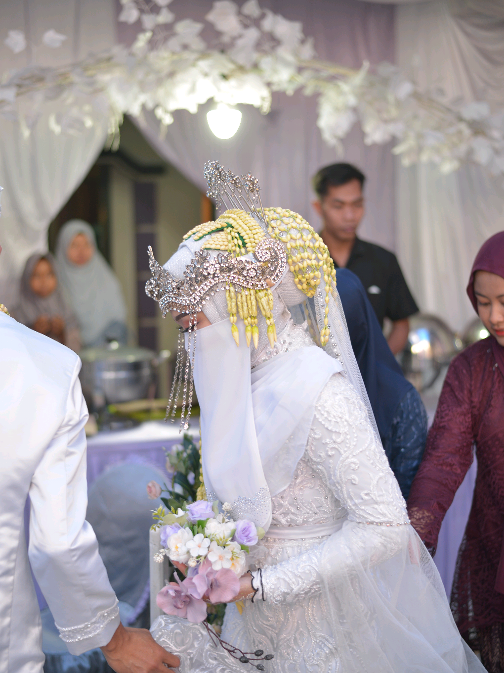 🤍💜 #CapCut #anakgamers #cadar #pengantinbercadar #sigersunda 