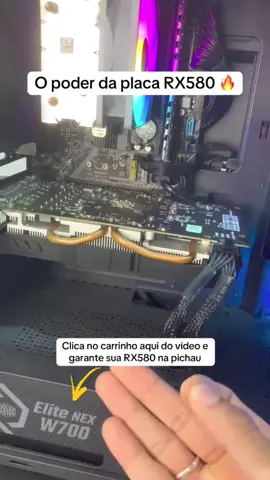 Placa de video RX580 Roda games pesados com graficos incriveis e sem travar Achei na TikTok Shop com preco especial Clica no carrinho aqui do video e leva a sua agora #rx580 #placadevideo #gamer #pcgamers #tiktokshopbrasil