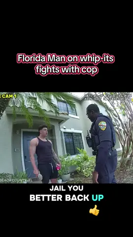 Following Goal:10K💥.         Florida Man on whip-its fights with cop.#fyp #police #viral #copsoftiktok 