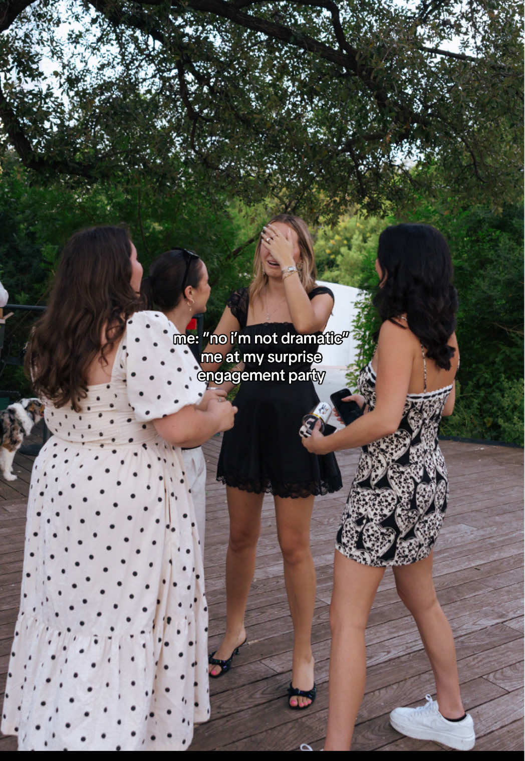 i was truly SHOCKED y’all 😭 my friends are my family 🥹🫶🏻 #engagedtiktok #bridetobe 