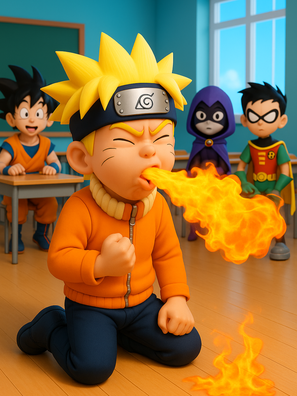 Ben 10 tem um plano para acabar com os valentões! #ben10 #naruto #ia #desenho #jovenstitans