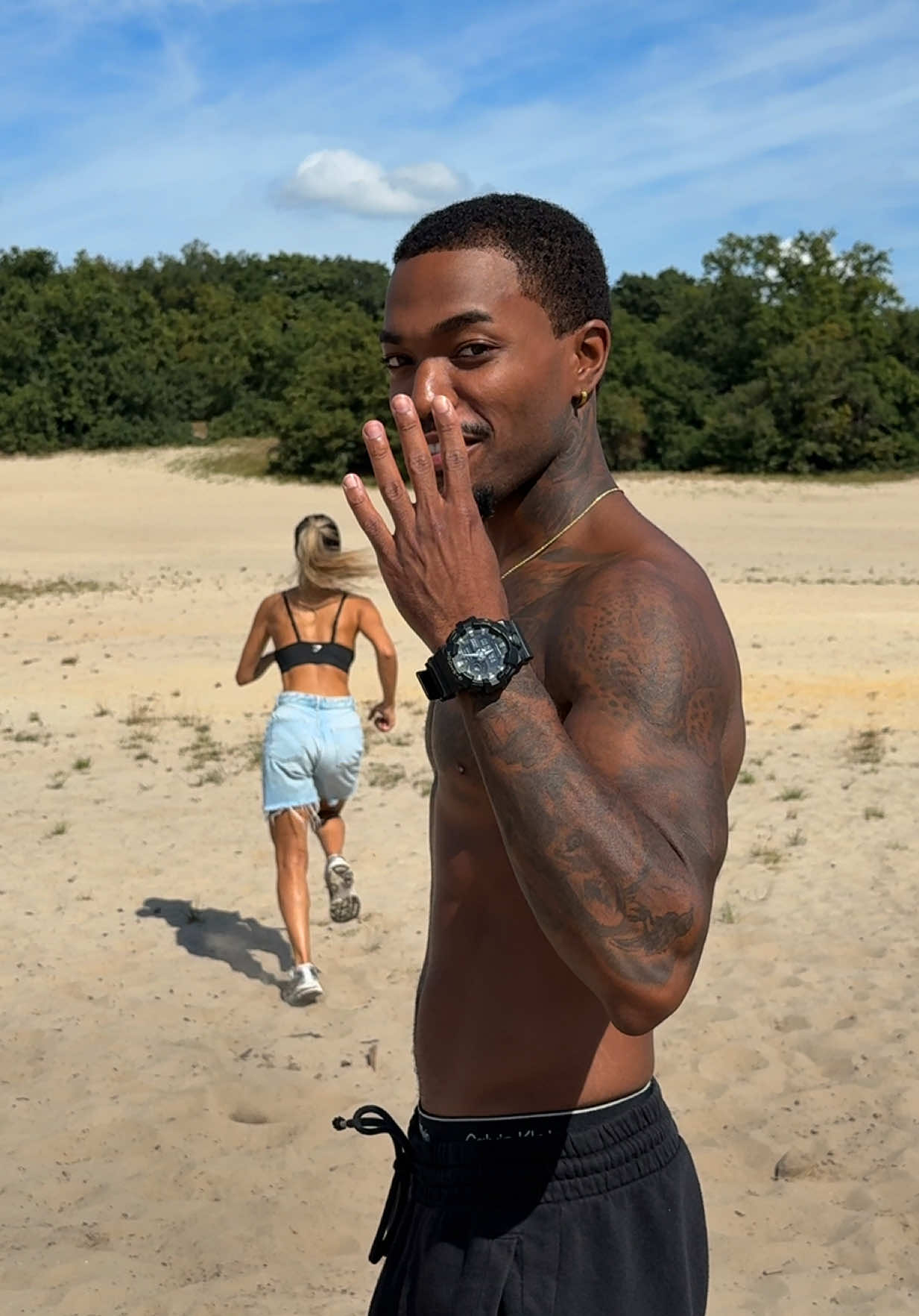 Our First Video, and What’s a Better Way to Start Then Bad Boys Challenge? 😎 #badboy #badboys #Running #trend #couple 