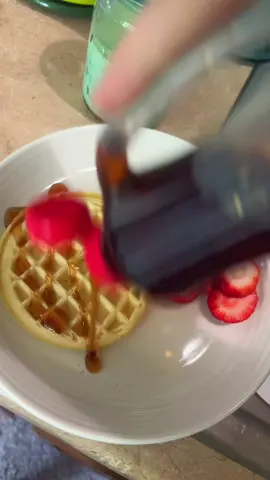 have a great day! ❤️ #waffles #strawberries #fyppppppppppppppppppppppp #iwannagoviral 