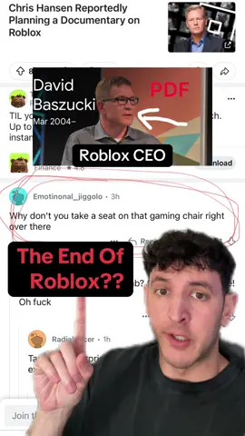 This is an absolute disgrace to the Roblox company as a whole.  @Schlep should be rewarded for his efforts to shed light on this terrible issue, rather than silenced.  He has a 🔗 on his profile to the petition I encourage everyone to sign.  Roblox needs to do what’s right and acknowledge this problem rather than turning a blind eye.  #robloxstories #schlep #robloxnews #greenscreen 